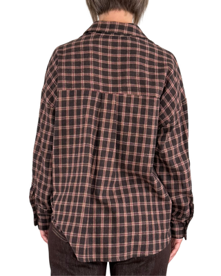 Habiti - Camicia flanella con taschino - MORO