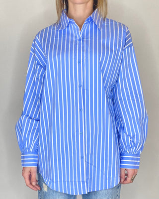 CADì - Oversize-Shirt mit enger Passform - BLAU