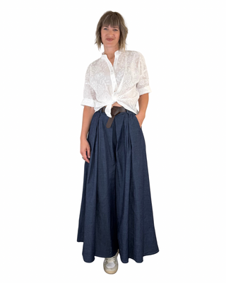 Habiti - Camicia in sangallo - BIANCO