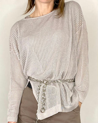 CADì - Maglia rete catena - GRIGIO