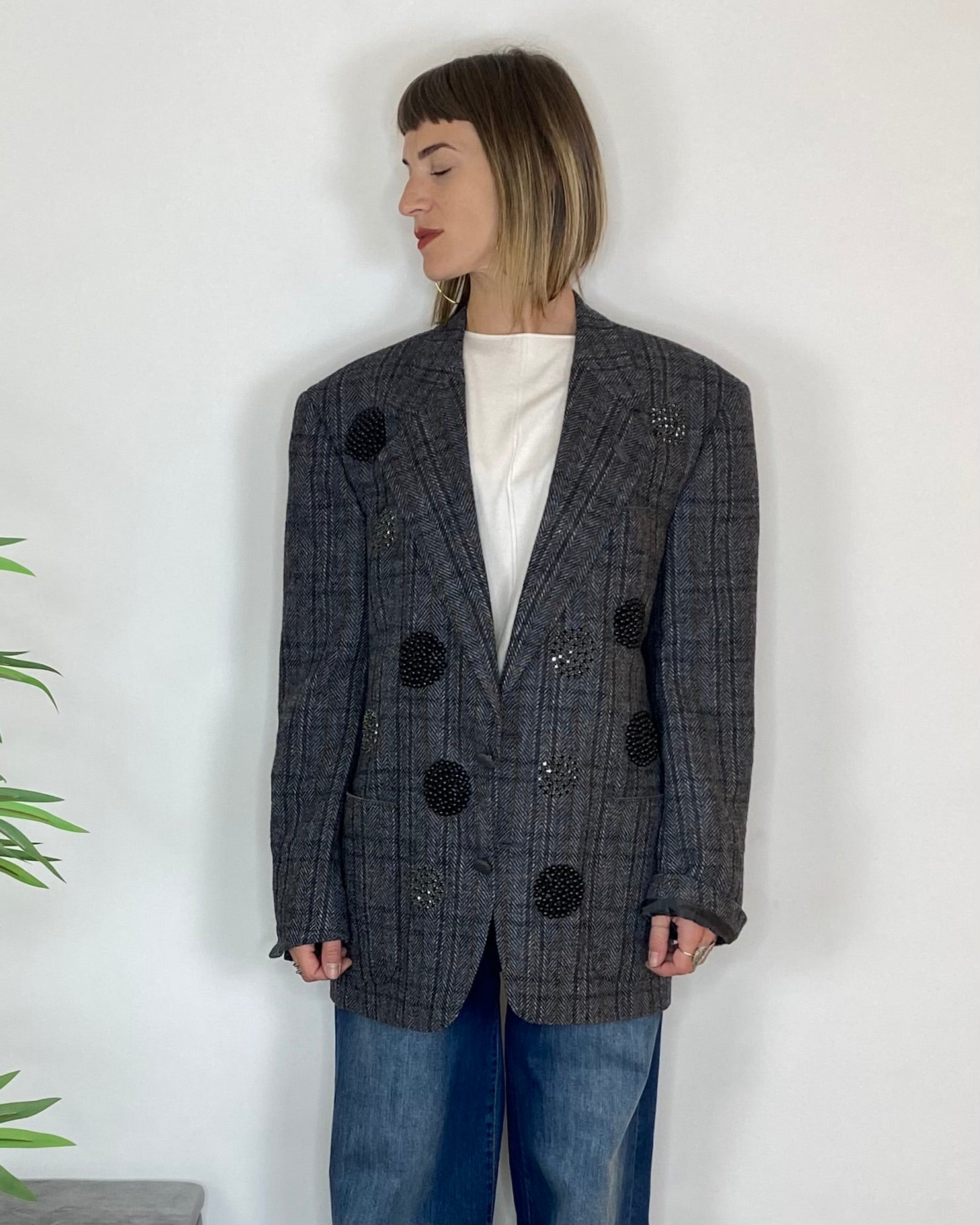 Blazer vintage pezzo unico - ANTRACITE