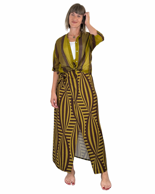 CADì - Camicia Margarita misto seta - OLIO