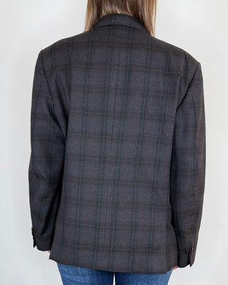 Susy Mix - Blazer vintage applicazioni - ANTRACITE CHECK