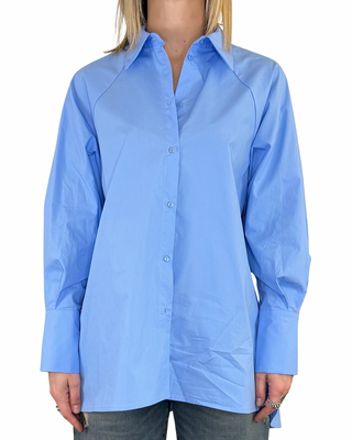 Souvenir - Camicia over aperture laterali - CELESTE