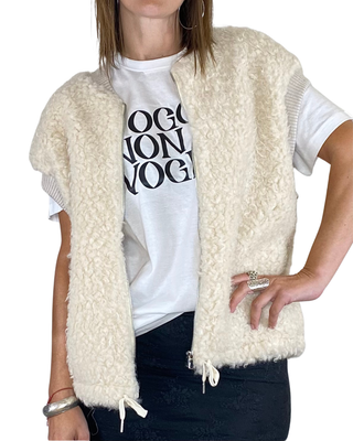 Susy Mix - Gilet teddy - BURRO