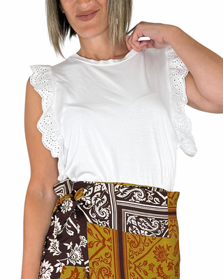 Habiti - T-shirt Eea - BIANCO