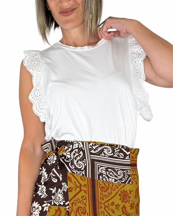 Habiti - T-shirt Eea - BIANCO