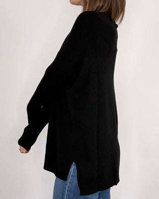 Susy Mix - Maglia lunga cratere - NERO