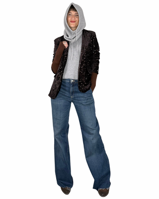 habiti - manicotti misto cachemire - cioccolato