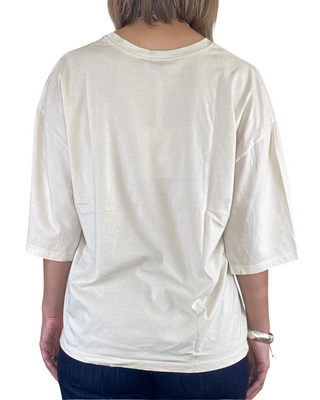 Susy Mix - T-shirt scatola manica 3/4 - BURRO