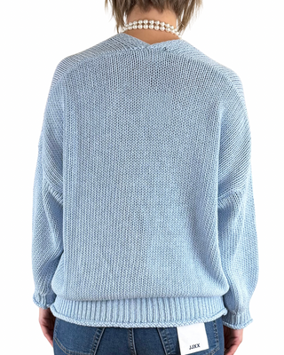Vicolo - Cardigan in fettuccia - CELESTE
