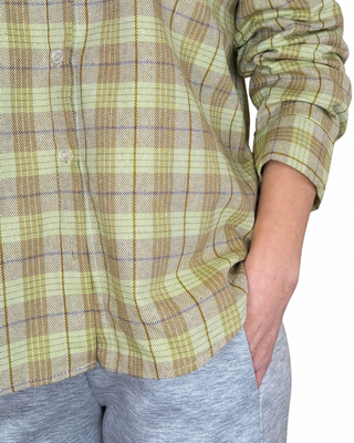 Habiti - Camicia quadri - PISTACCHIO