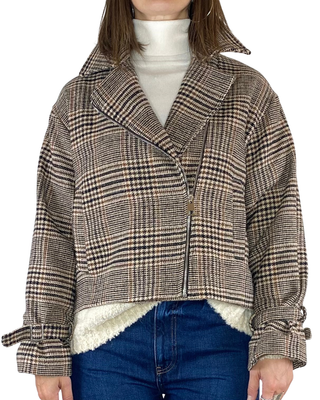 Susy Mix - Chiodo scozzese - BEIGE