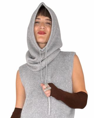 Habiti - Balaklava misto lana - GRIGIO