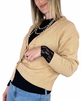 Vicolo - Cardigan basic - BEIGE