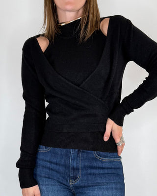 Susy Mix - Incrociatino cut-out - NERO