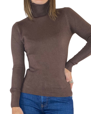 Susy Mix - Maglia collo alto - MORO