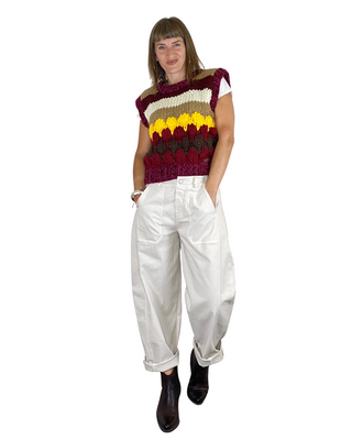 CADì - Gilet maglia punto grosso - BORDEAUX