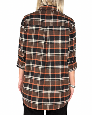 Habiti - Camicia flanella scozzese - MORO