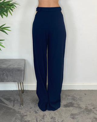 Souvenir - Palazzohose Cut-Out Milano Stitch D36N0759 - Blau