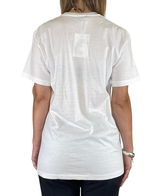 Susy Mix - T-shirt lunga "Oggi non ho voglia" - BIANCO