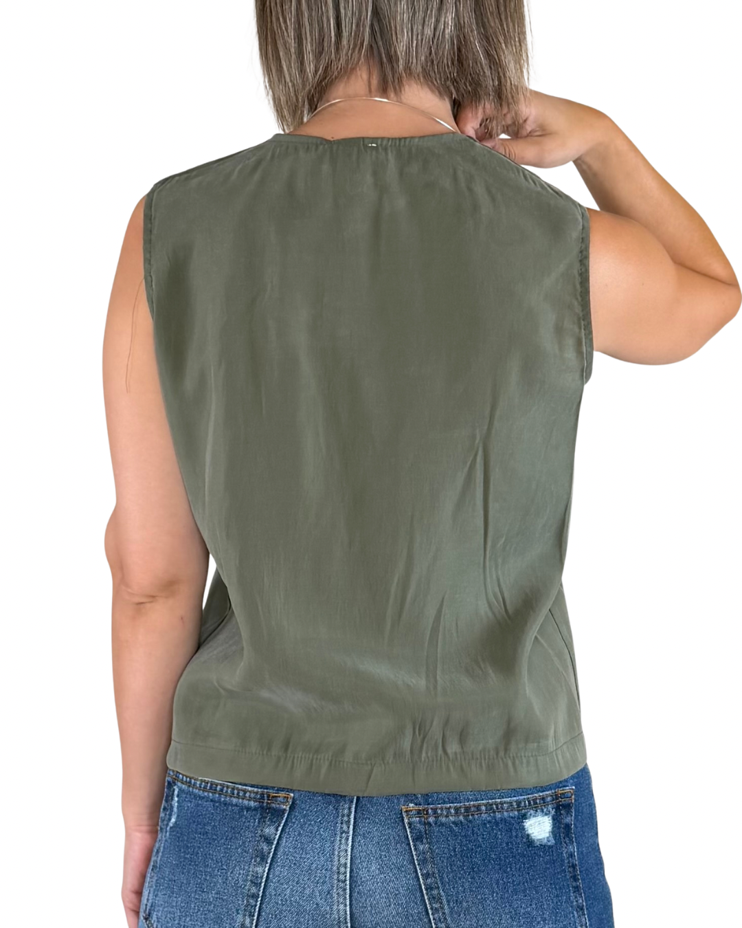 CADì - Gilet modal - VERDE MILITARE