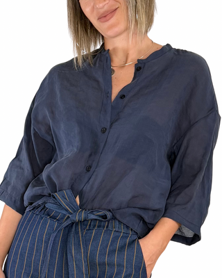 Habiti - Camicia Marzia - BLU
