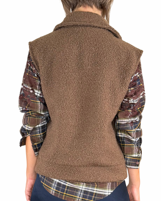 Habiti - Gilet teddy - CASTAGNA