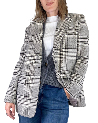 vicolo - cappottino check - fango