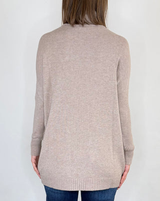 Susy Mix - Maglia collo alto over - BEIGE
