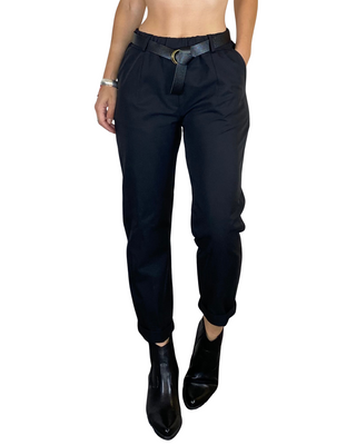 Susy Mix - Pantalone elastico in vita - NERO