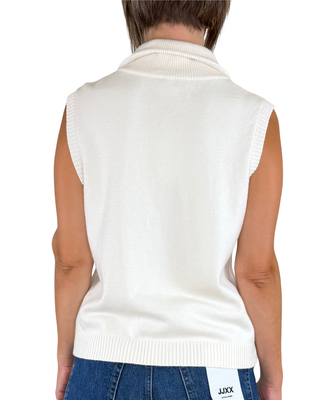 Habiti - Gilet con zip - PANNA