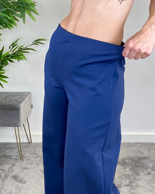 Haveone - Pantalone palazzo punto milano - BLU
