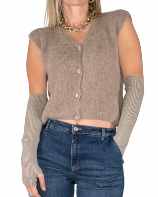 Habiti - Gilet baby alpaca - FANGO