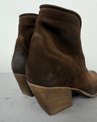 Susy Mix - Texanino pelle scamosciata - MORO