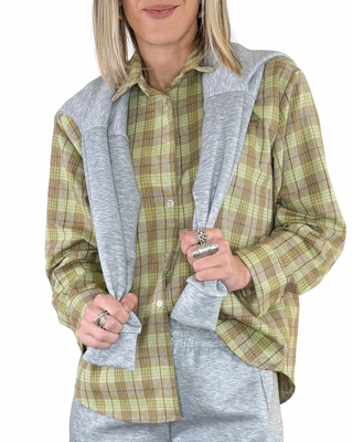 Habiti - Camicia quadri - PISTACCHIO