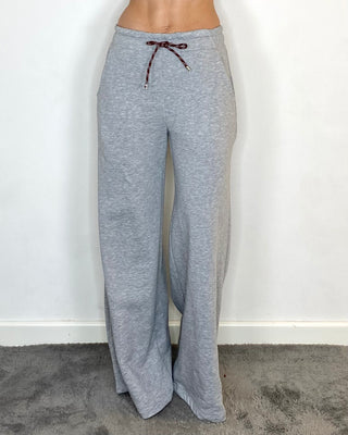 Tensione In - Pantalone palazzo felpa - GRIGIO