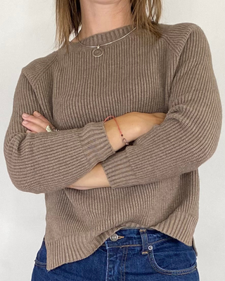 Susy Mix - Maglia punto inglese - FANGO