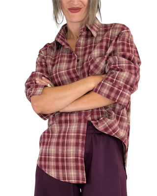 Habiti - Camicia check - BORDEAUX