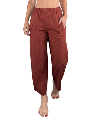 Habiti - Pantalone Japan in tela vela - MATTONE