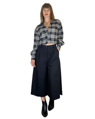 Vicolo - Camicia corta check - GRIGIO