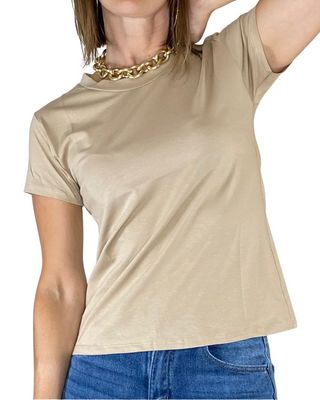 Habiti - T-shirt basic - BEIGE
