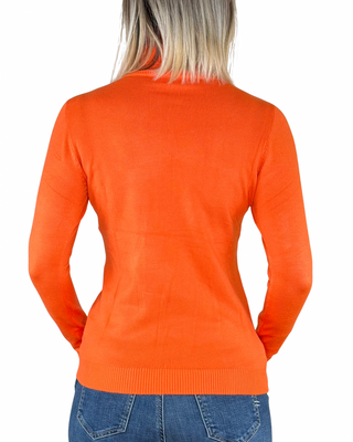 Habiti - Maglia sottile collo alto - ARANCIO