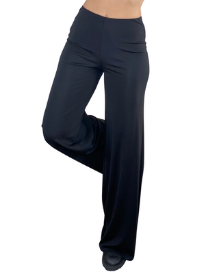 Susy Mix - Completo blusa e pantalone palazzo - NERO