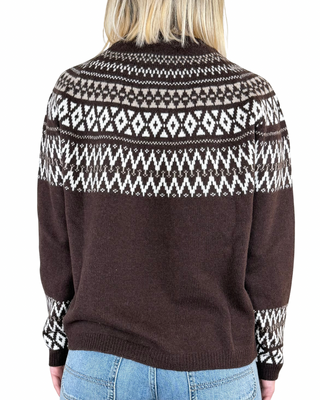 Habiti - Maglia norvegese pura lana - MORO