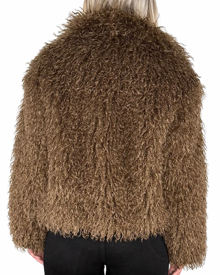 CADì - Eco Pelliccia corta mongolia - FANGO