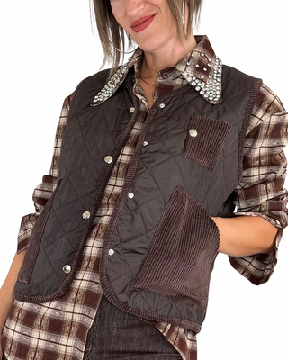 Habiti - Gilet trapuntato - MORO