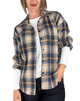 Habiti - Camicia check flanella - ROYAL