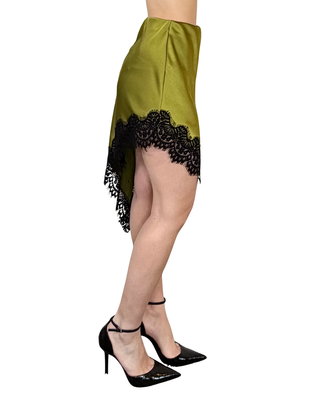 Haveone - Gonna asimmetrica con pizzo - OLIO