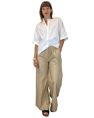 Habiti - Camicia coreana popeline - BIANCO